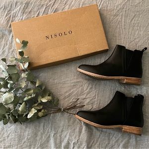 A classic black Ankle-Chelsea Boot with comfort and function. (NEVER BEEN WORN)